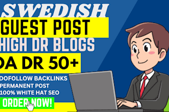 publish swedish guest posts on high quality and da blog