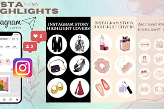 create custom instagram story highlights icons