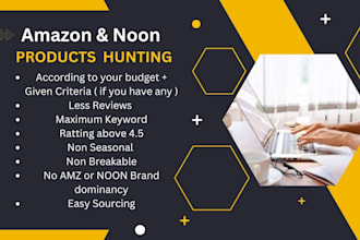 do amazon and noon product hunting uae,egypt,ksa,USA