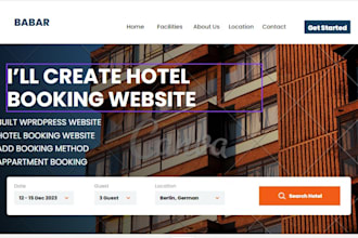 create hotel website wordpress
