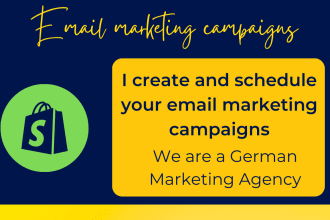 create and manage shopify email marketing campaigns