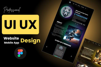 make catchy mobile ui ux, premium ux ui design, figma ui ux