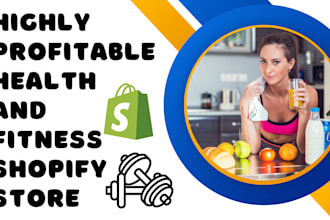 design health and fitness supplement, health and wellness shopify store website