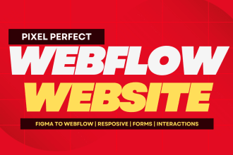 design a responsive webflow website at a reasonable price
