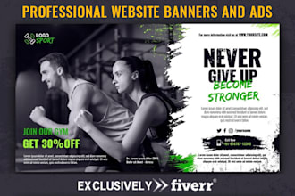 design professional website banners and ads