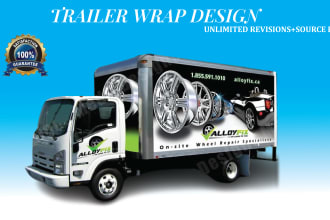 design professional, outstanding box truck wrap, food truck and trailer wrap