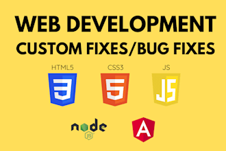 help with javascript, HTML, CSS and website bug fixes