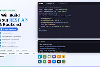 develop scalable backend API using golang or nodejs
