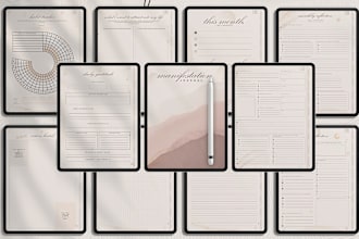 create etsy digital planner, hyperlinked planner, that girl undated planner, SEO