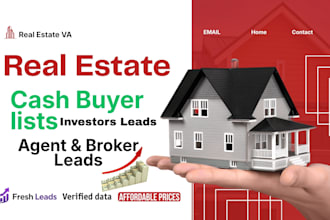 deliver verified real estate cash buyer lists for investors