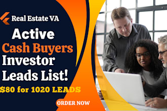 deliver verified real estate cash buyer lists for investors