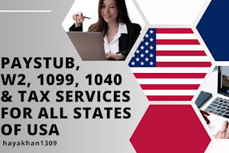 make paystubs, w2 and tax forms for contracts