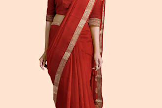 do ecommerce saree photoshoot digitally