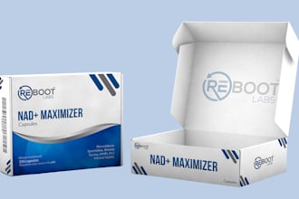 design amazon elegant subscription mailer box, product packaging labels, dieline