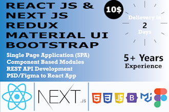 be your reactjs, material ui, nextjs web app frontend developer