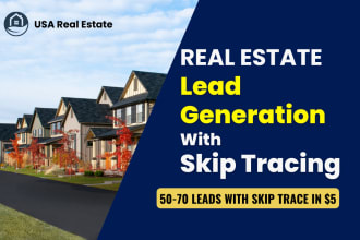 generate real estate leads with skip tracing in the USA