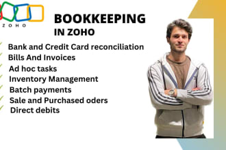 do bookkeeping for you on zoho books