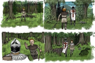 create a colored storyboard for your film project