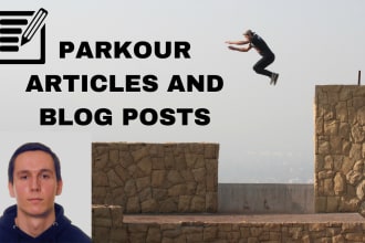 write parkour related articles