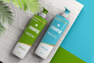 design perfume, soap , shampoo label and minimalist label design