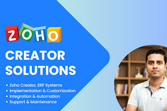do zoho creator, customer portal, custom app development