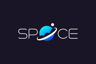 create modern space, astronaut, galaxy, planet logo design