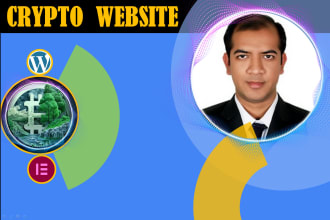 create cryptocurrency, nft, ico website or crypto landing page