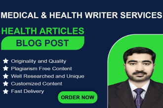 write pharmacology clinical pharmacy and medical health articles and projects