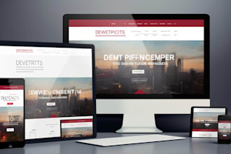 develop a professional website for you