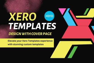 design xero templates with cover page