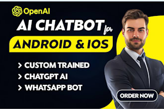 build chat gpt mobile app and custom trained ai chat bots