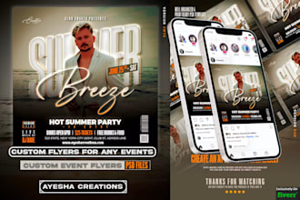 create captivating dj party event flyers and club music posters