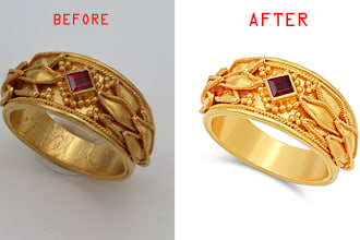 do jewelry photo retouching editing color correction in photoshop