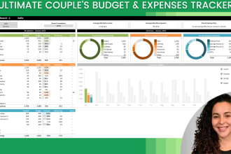 send a personal finance budget excel designed for a couple