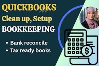 do quickbooks cleanup, catchup accounting bookkeeping in quickbooks online