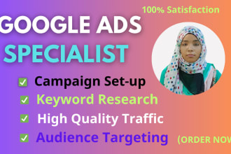 setup and manage google ads adwords PPC campaigns