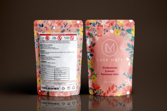 do mylar bag design pouch, sachet, label design