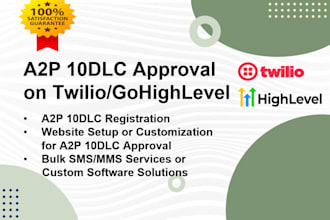 ensure a2p 10dlc campaign approval on twilio or gohighlevel ghl