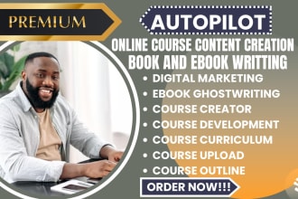 ghostwrite digital marketing ebook online course content, book and ebook writing