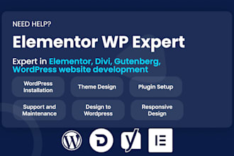 design figma to wordpress elementor template webpage website