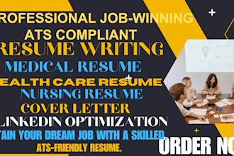 write a professional medical resume healthcare nursing resume and cover letter