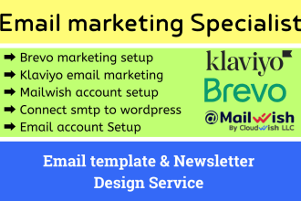 help send email with sendinblue brevo mailwish omnisend mailerlite klaviyo email