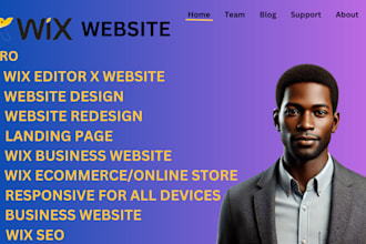 design or redeslgn wix website, wix editor x, business website, ecommerce store