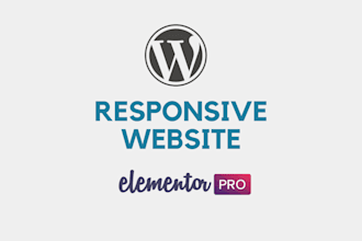 create responsive wordpress website with elementor pro
