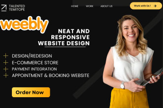 weebly website design, weebly redesign, weebly to shopify, wix website design