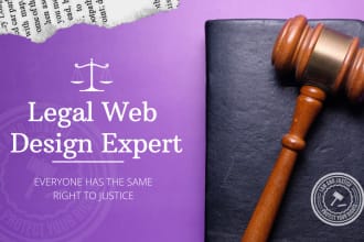 design wordpress website for law firm and attorney