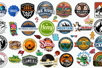 design badge vinetage retro, patch, label, for sticker and tshirt logo