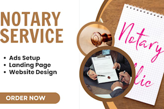 notary website notary landing page lawyer website law firm website notary