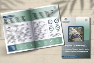 design an investor business proposal, pitch deck, powerpoint presentation, ebook