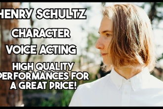 provide inspired, professional voice acting for your project